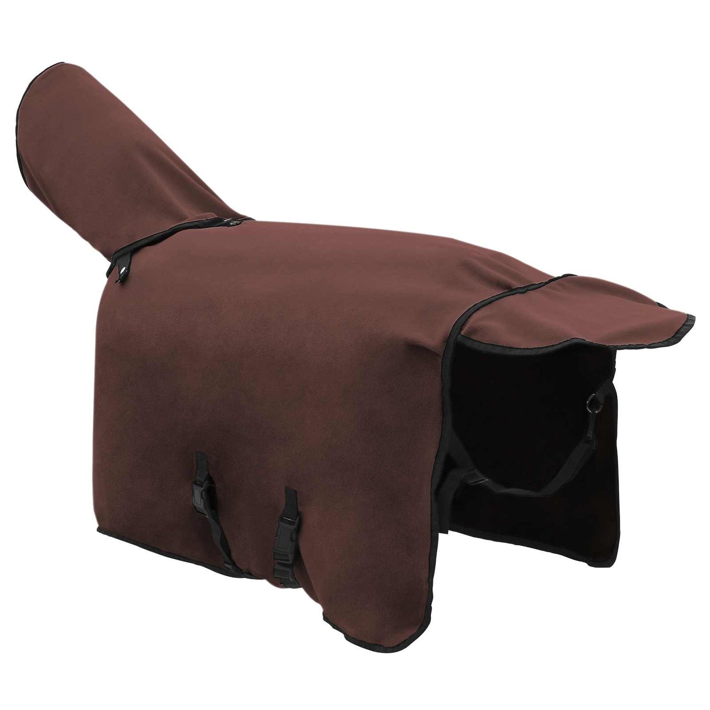 Coperta per Cavalli Marrone Scuro Completo Poliestere