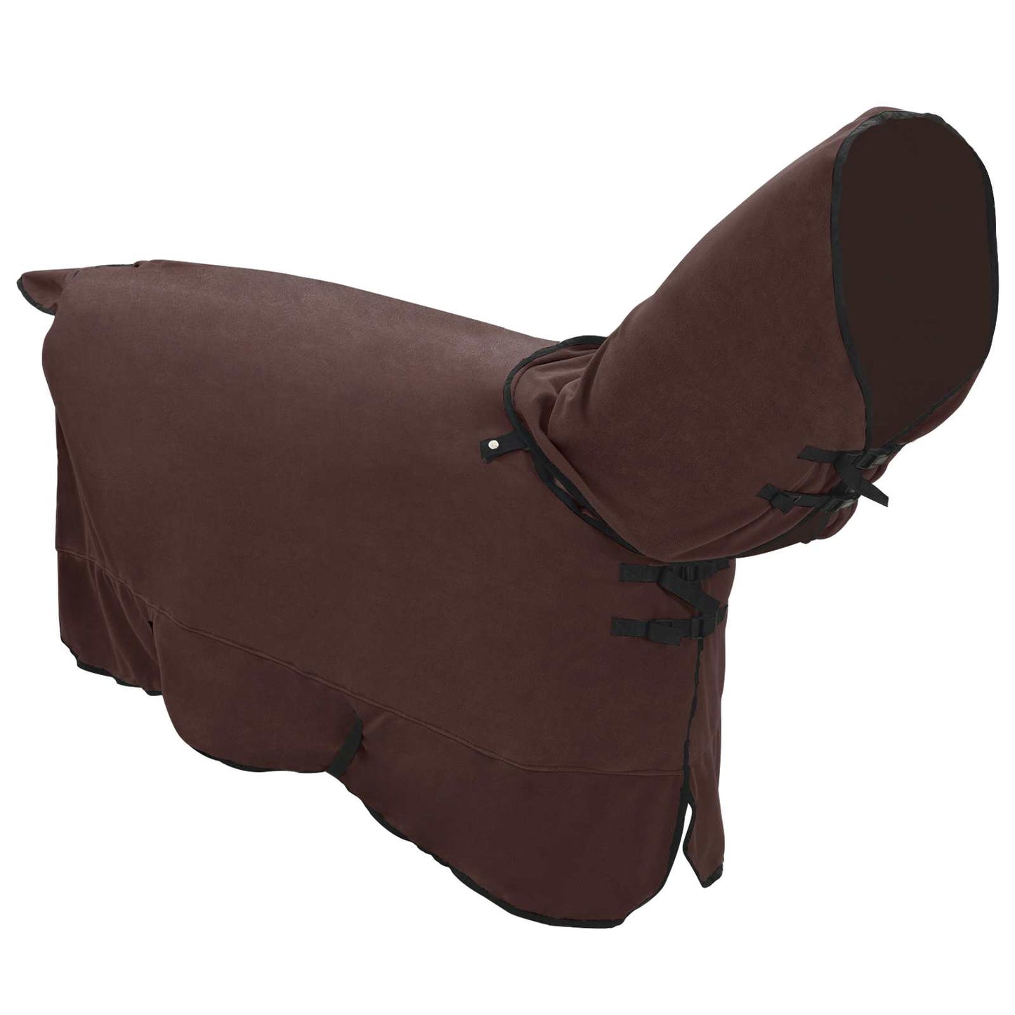 Coperta per Cavalli Marrone Scuro Completo Poliestere