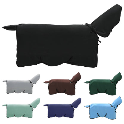 Coperta per Cavalli Nero Poliestere