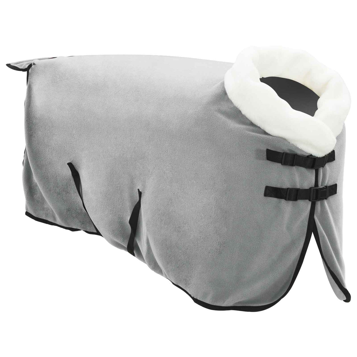 Coperta per Cavalli Grigio Chiaro Completo 75 cm Felpa in pile