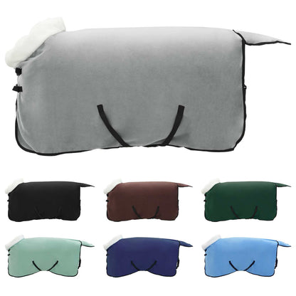 Coperta per Cavalli Verde scuro completo 115 cm Felpa in pile
