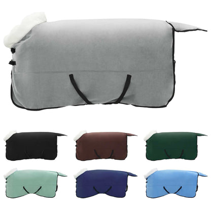 Coperta per Cavalli Verde scuro completo 125 cm Felpa in pile