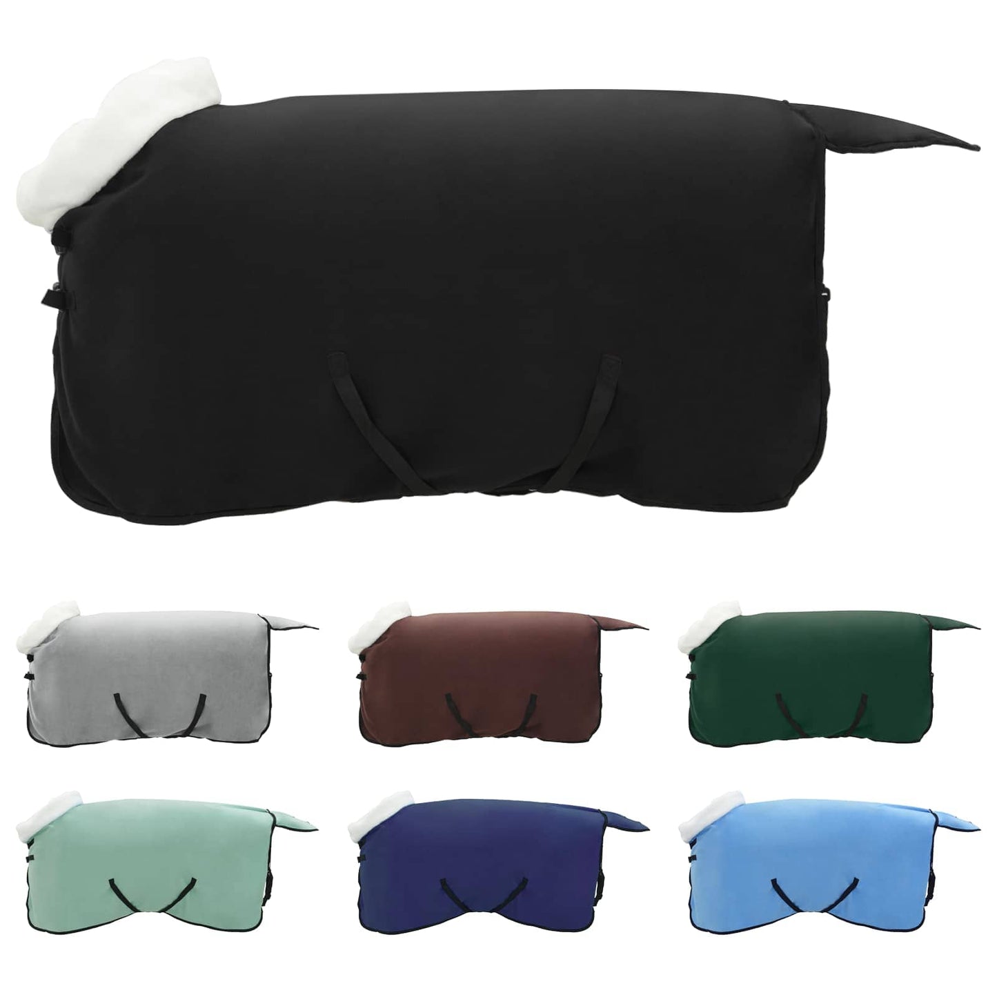Coperta per Cavalli Nero 95 cm Felpa in pile