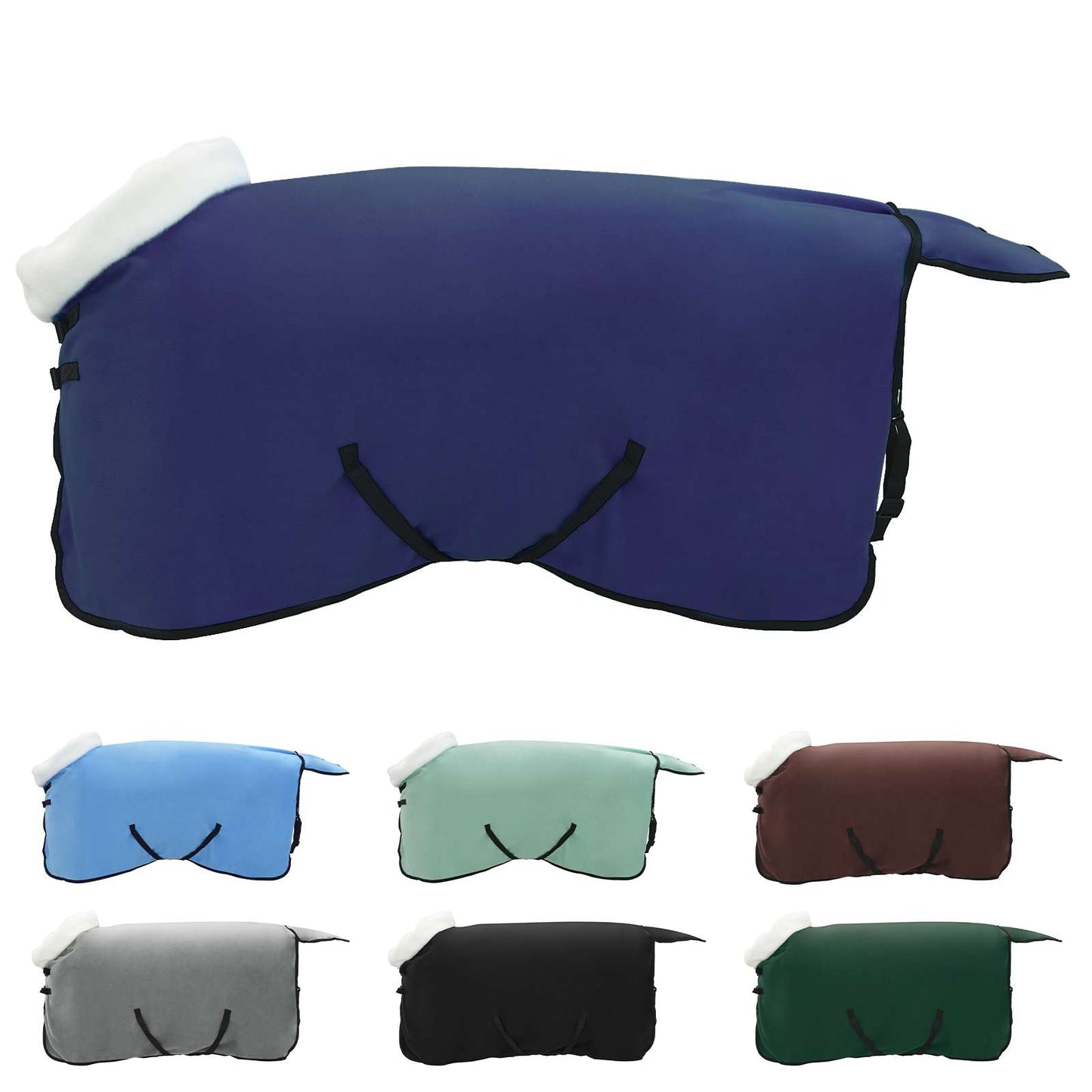 Coperta per Cavalli Blu navy 95 cm Felpa in pile