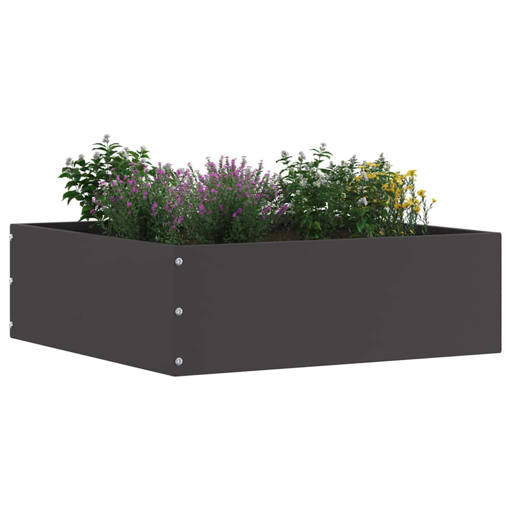 Bordura per Prato Nero 40 x 40 x 13 cm Acciaio