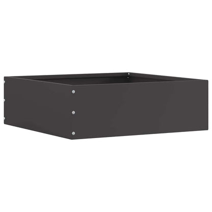 Bordura per Prato 6 pcs Nero 40 x 40 x 13 cm Acciaio