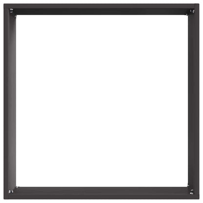 Bordura per Prato 6 pcs Nero 40 x 40 x 13 cm Acciaio