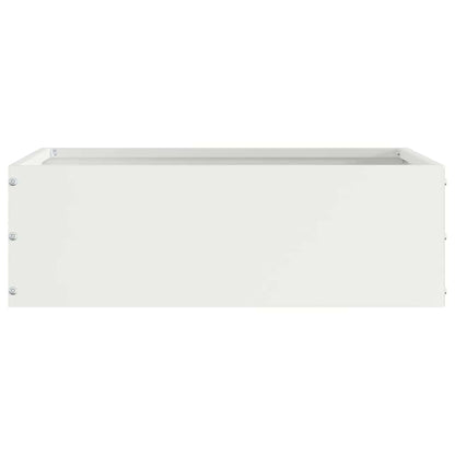 Bordura per Prato Bianco 40 x 40 x 13 cm Acciaio