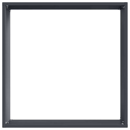 Bordura per Prato 6 pcs Antracite 40 x 40 x 13 cm Acciaio