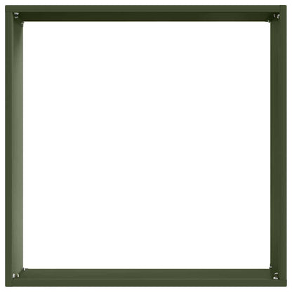 Bordura per Prato 6 pcs Verde oliva 40 x 40 x 13 cm Acciaio