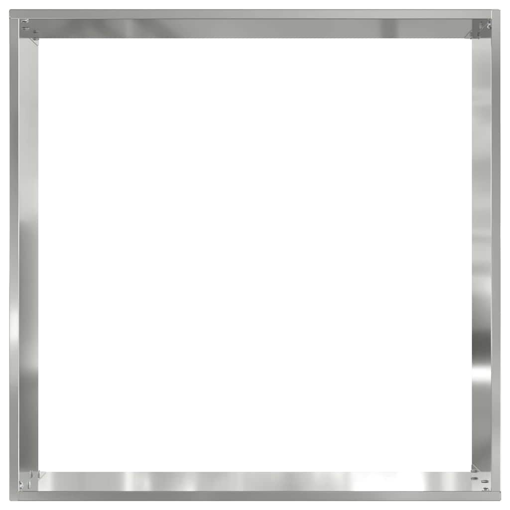 Bordura per Prato 6 pcs Argento 40 x 40 x 13 cm Acciaio zincato