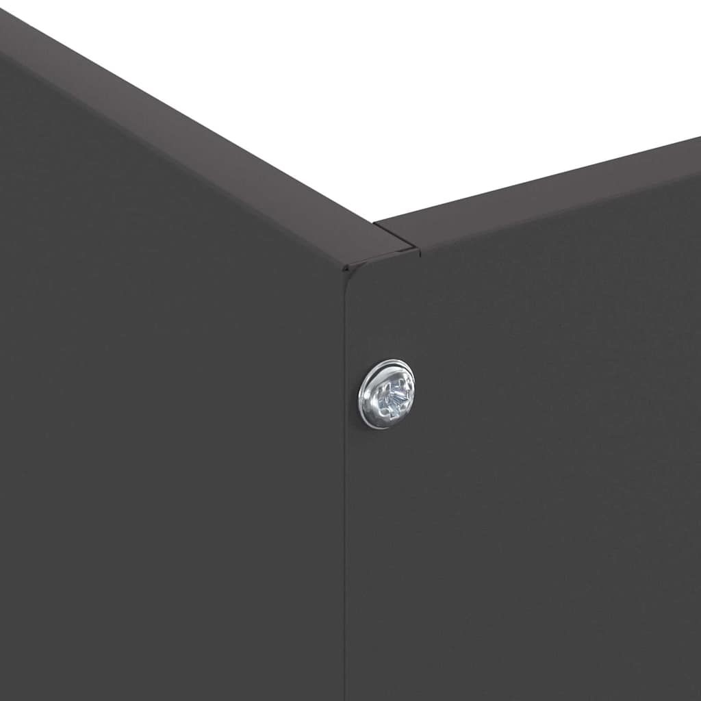 Bordura per Prato Nero 50 x 50 x 13 cm Acciaio