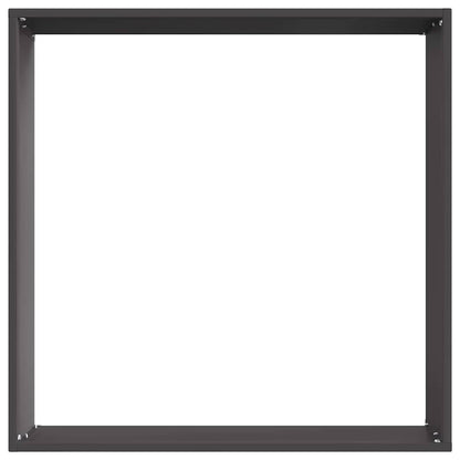 Bordura per Prato 6 pcs Nero 50 x 50 x 13 cm Acciaio
