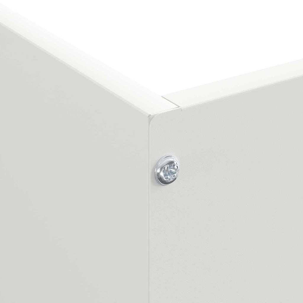 Bordura per Prato Bianco 50 x 50 x 13 cm Acciaio
