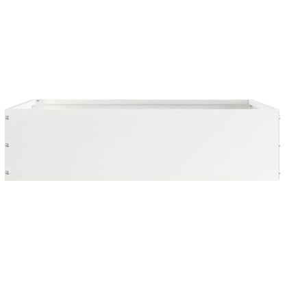 Bordura per Prato Bianco 50 x 50 x 13 cm Acciaio