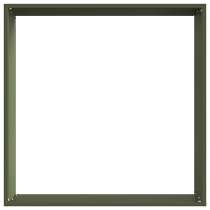 Bordura per Prato 6 pcs Verde oliva 50 x 50 x 13 cm Acciaio