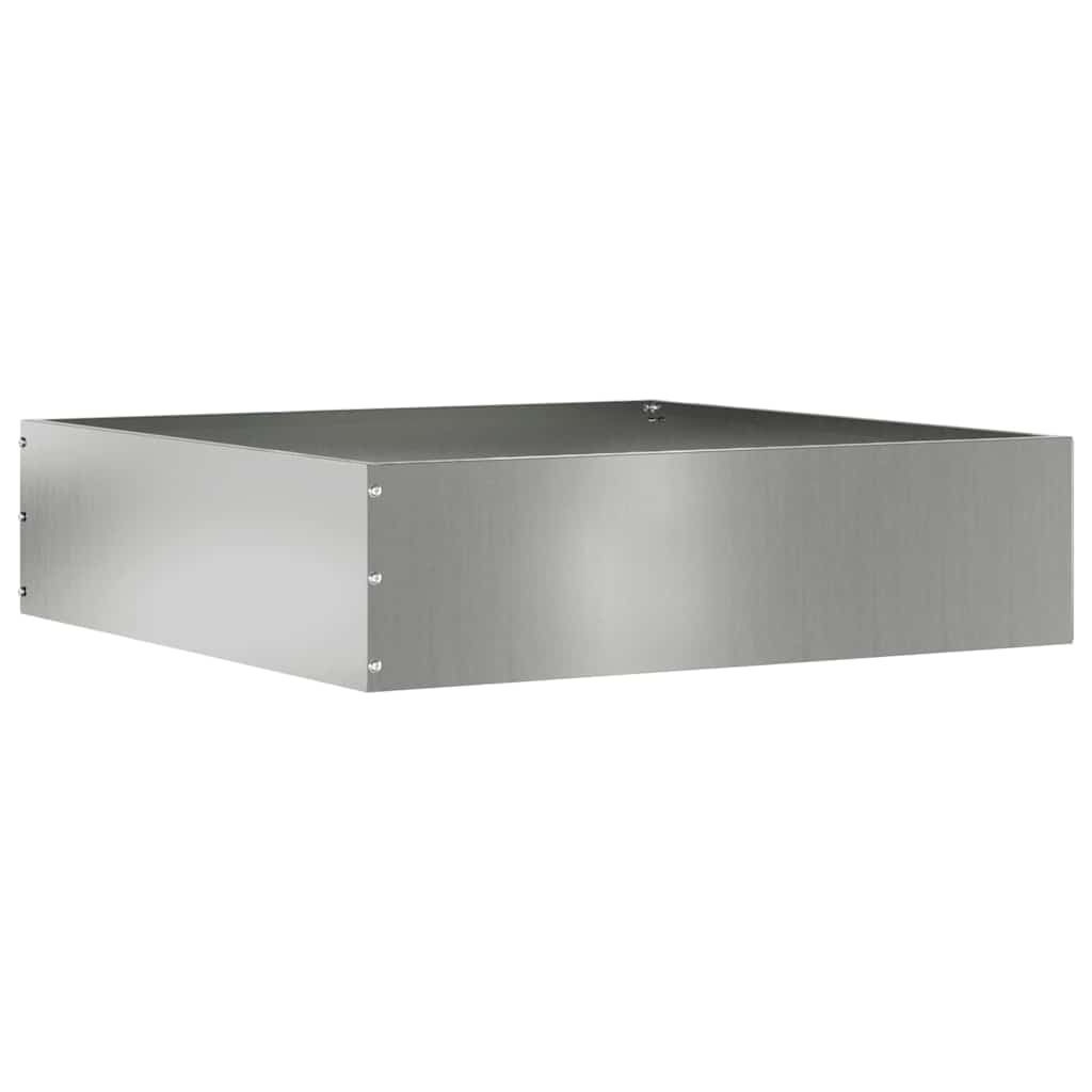 Bordura per Prato Argento 50 x 50 x 13 cm Acciaio zincato