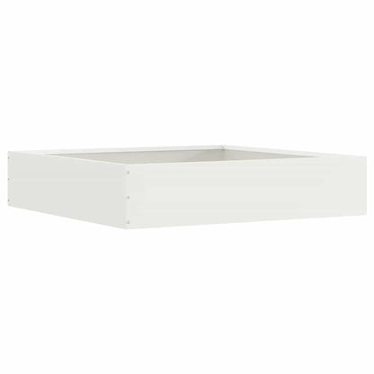 Bordura per Prato 6 pcs Bianco 60 x 60 x 13 cm Acciaio