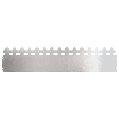 Bordure per prato 20 pcs Argento 103 x 0,05 x 22 cm