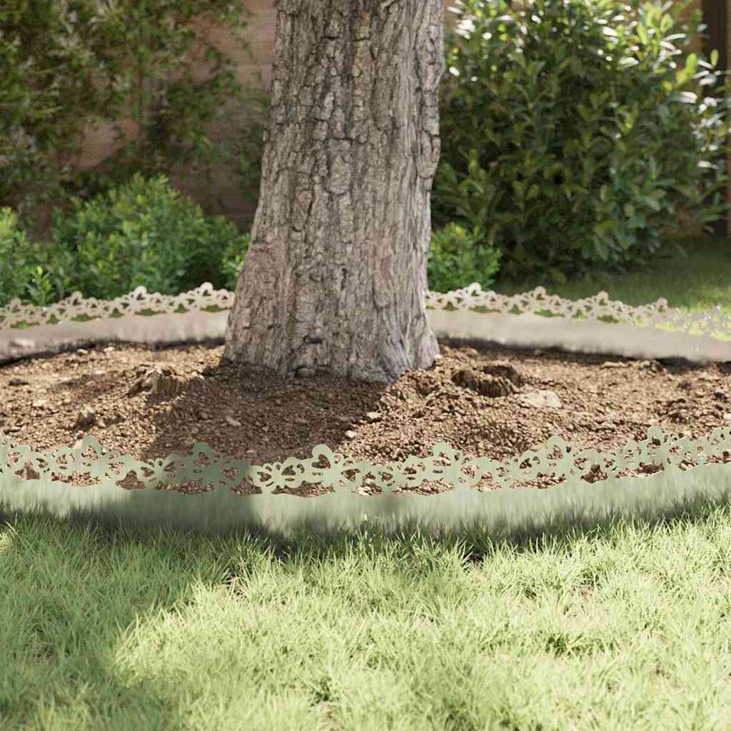 Bordure per prato 20 pcs Argento 103 x 0,05 x 22 cm