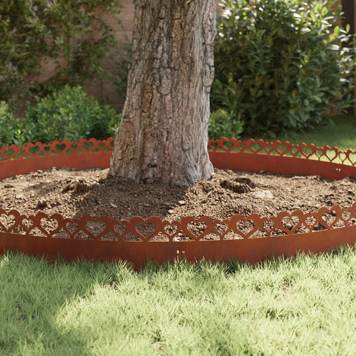 Bordure per prato 20 pcs Ruggine 103 x 0,05 x 22 cm