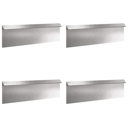 Recinto per lumache 4 pcs Argento 100 x 3,5 x 25 cm