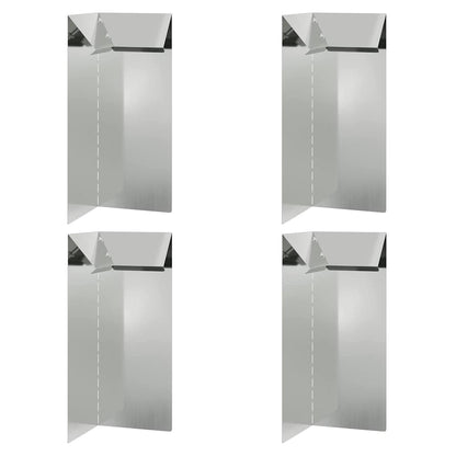 Recinto per lumache 4 pcs Argento 10 x 10 x 25 cm