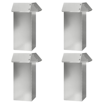 Recinzioni per lumache 12 pcs Argento Acciaio zincato