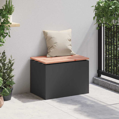 Panchina da giardino Nero 60 x 40 x 43 cm