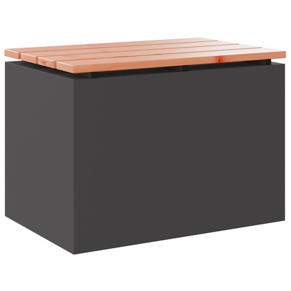 Panchina da giardino Nero 60 x 40 x 43 cm