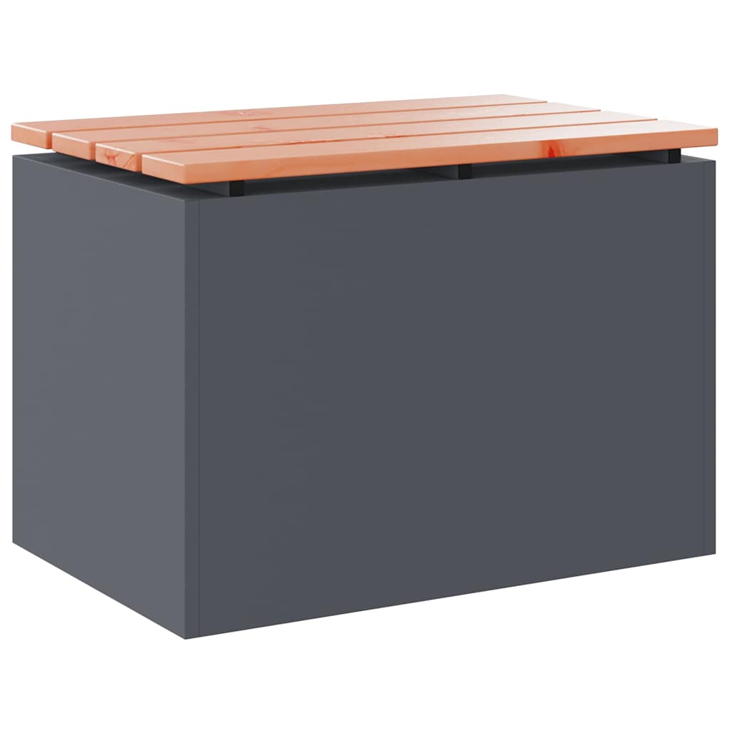 Panchina da giardino Antracite 60 x 40 x 43 cm Acciaio