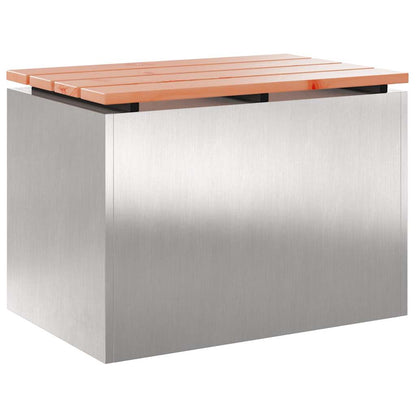 Panchina da giardino Argento 60 x 40 x 43 cm