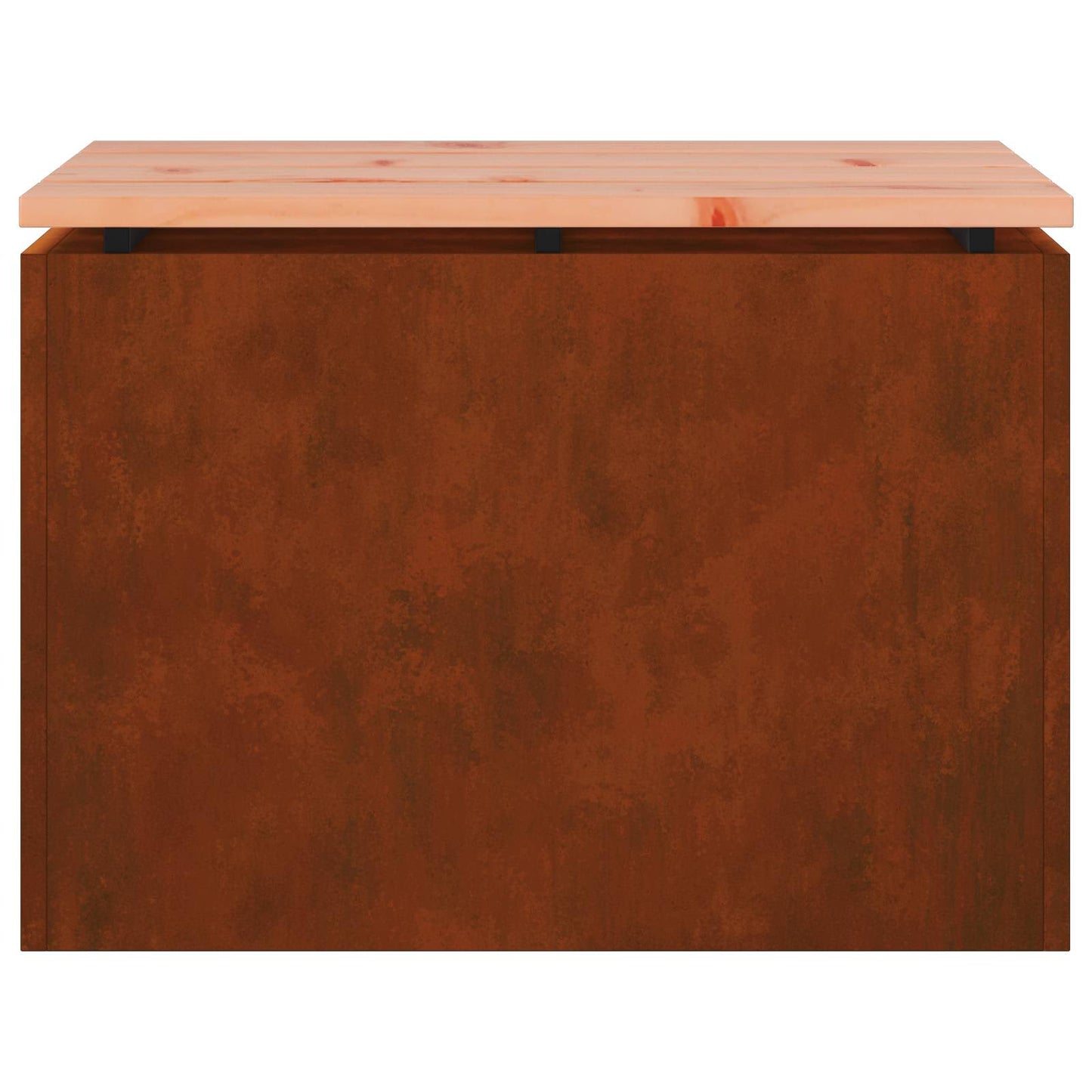 Panchina da giardino Ruggine 60 x 40 x 43 cm acciaio corten