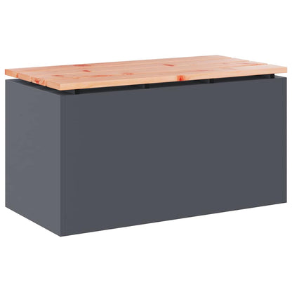 Panchina da giardino Antracite 80 x 40 x 43 cm Acciaio
