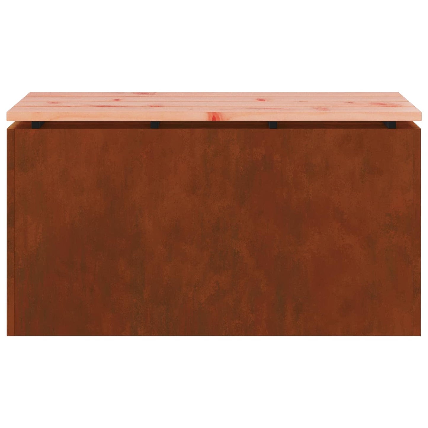 Panchina da giardino Ruggine 80 x 40 x 43 cm acciaio corten