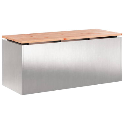 Panchina da giardino Argento 100 x 40 x 43 cm