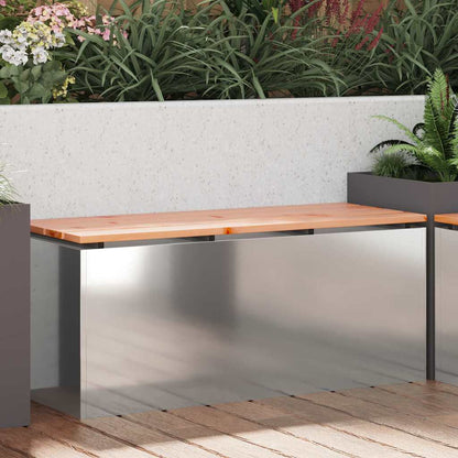 Panchina da giardino Argento 100 x 40 x 43 cm Acciaio zincato
