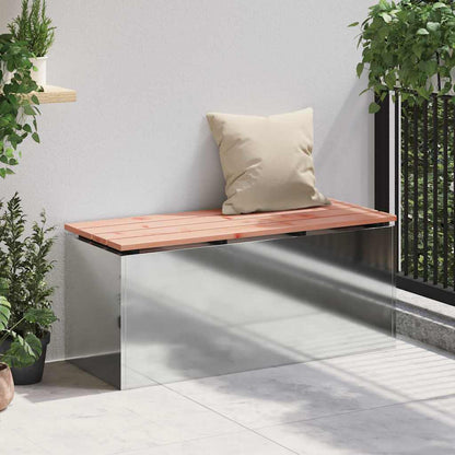 Panchina da giardino Argento 100 x 40 x 43 cm Acciaio zincato