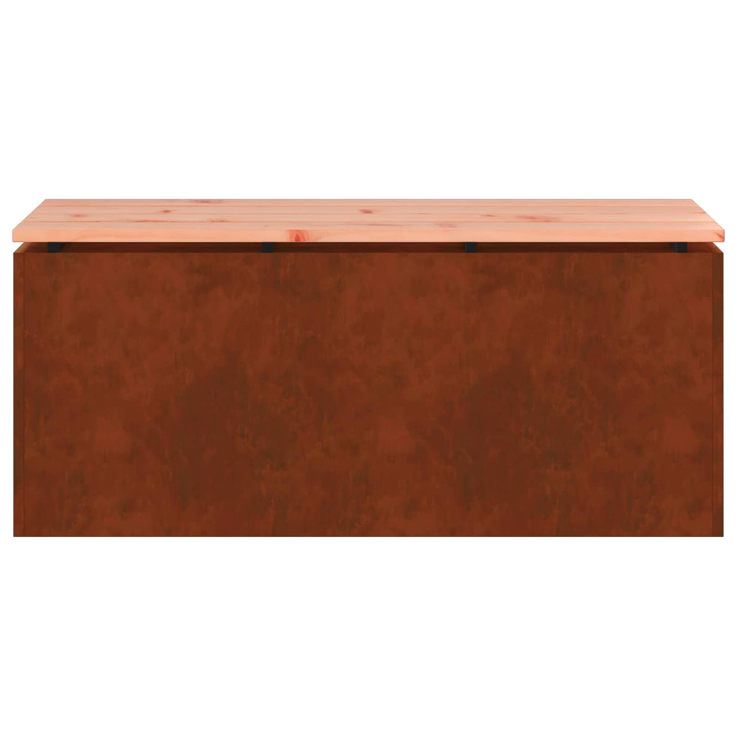 Panchina da giardino Ruggine 100 x 40 x 43 cm acciaio corten