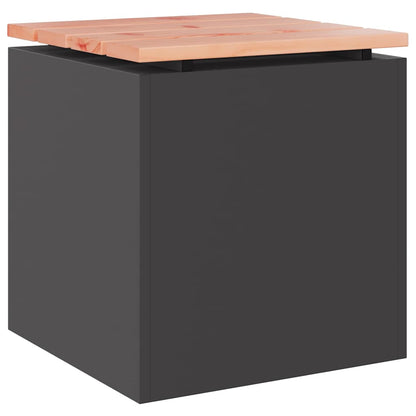 Panchina da giardino Nero 40 x 40 x 43 cm Acciaio