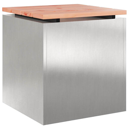Panchina da giardino Argento 40 x 40 x 43 cm