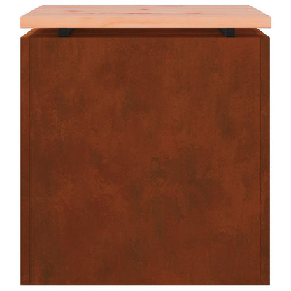 Panchina da giardino Ruggine 40 x 40 x 43 cm acciaio corten
