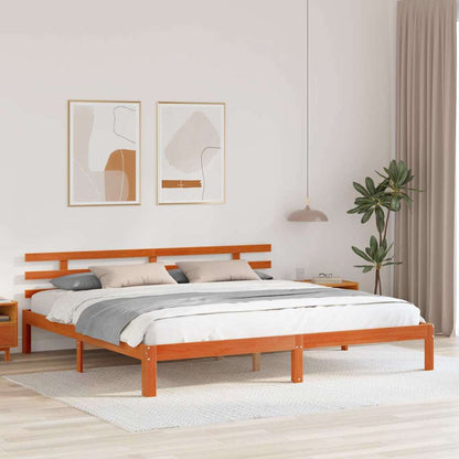 Struttura del letto Marrone cerato 203.5 x 205.5 x 69.5 cm