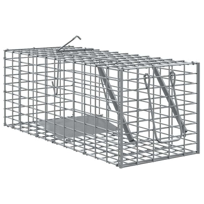 Trappola per animali Antracite 31 x 13 x 12cm Acciaio