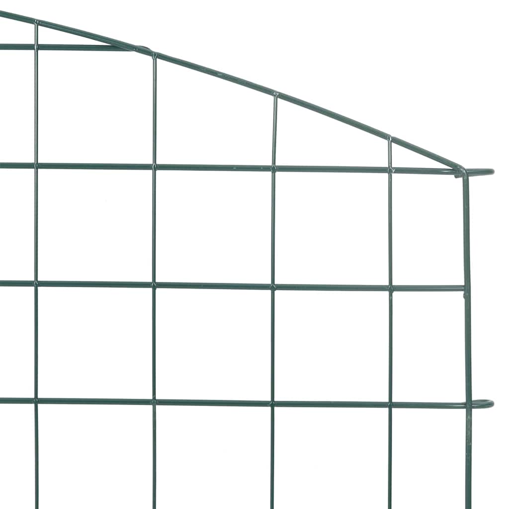 Set di Recinzione per Stagno 5 pcs Verde 100 x 50 cm Acciaio