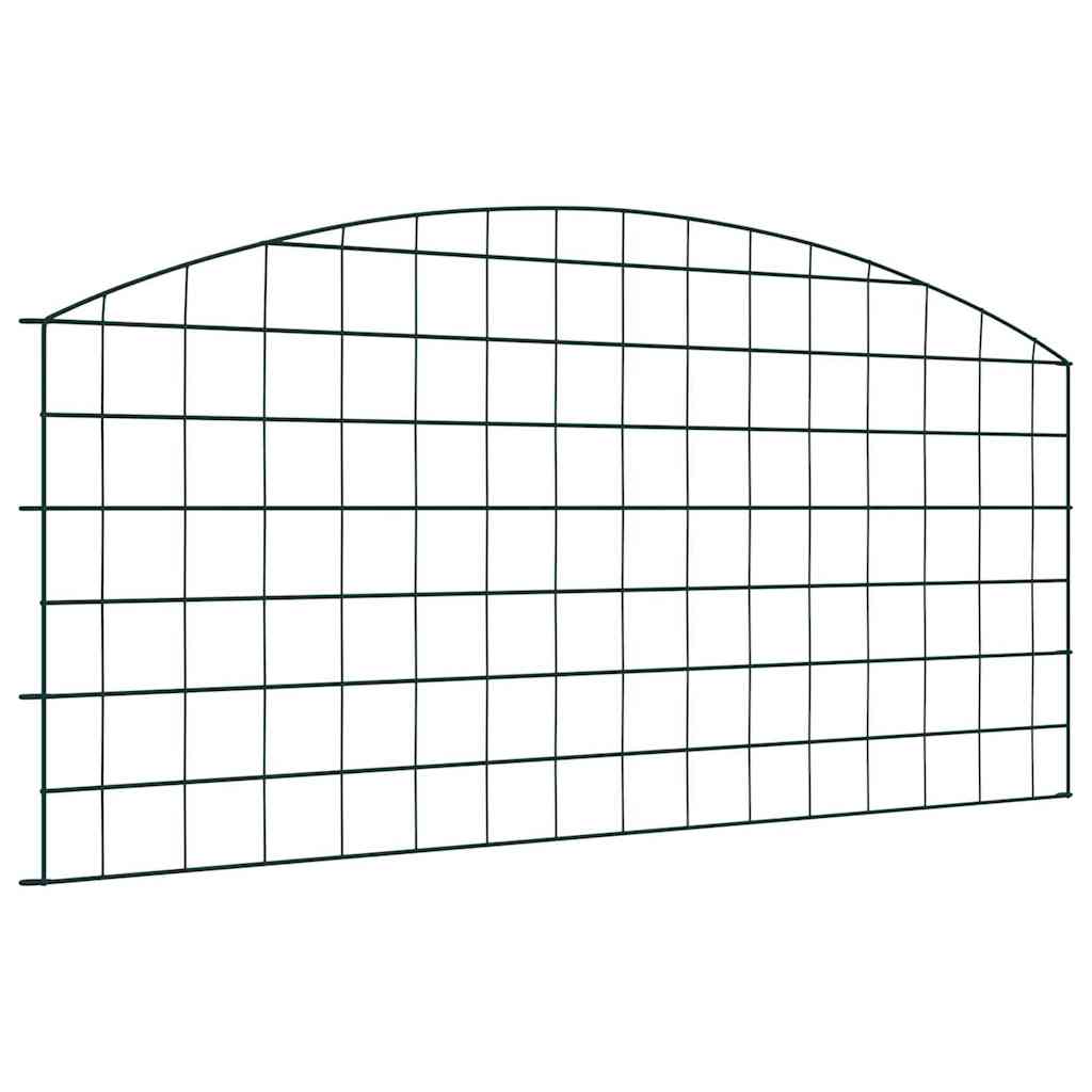Set di Recinzione per Stagno 5 pcs Verde 100 x 50 cm Acciaio