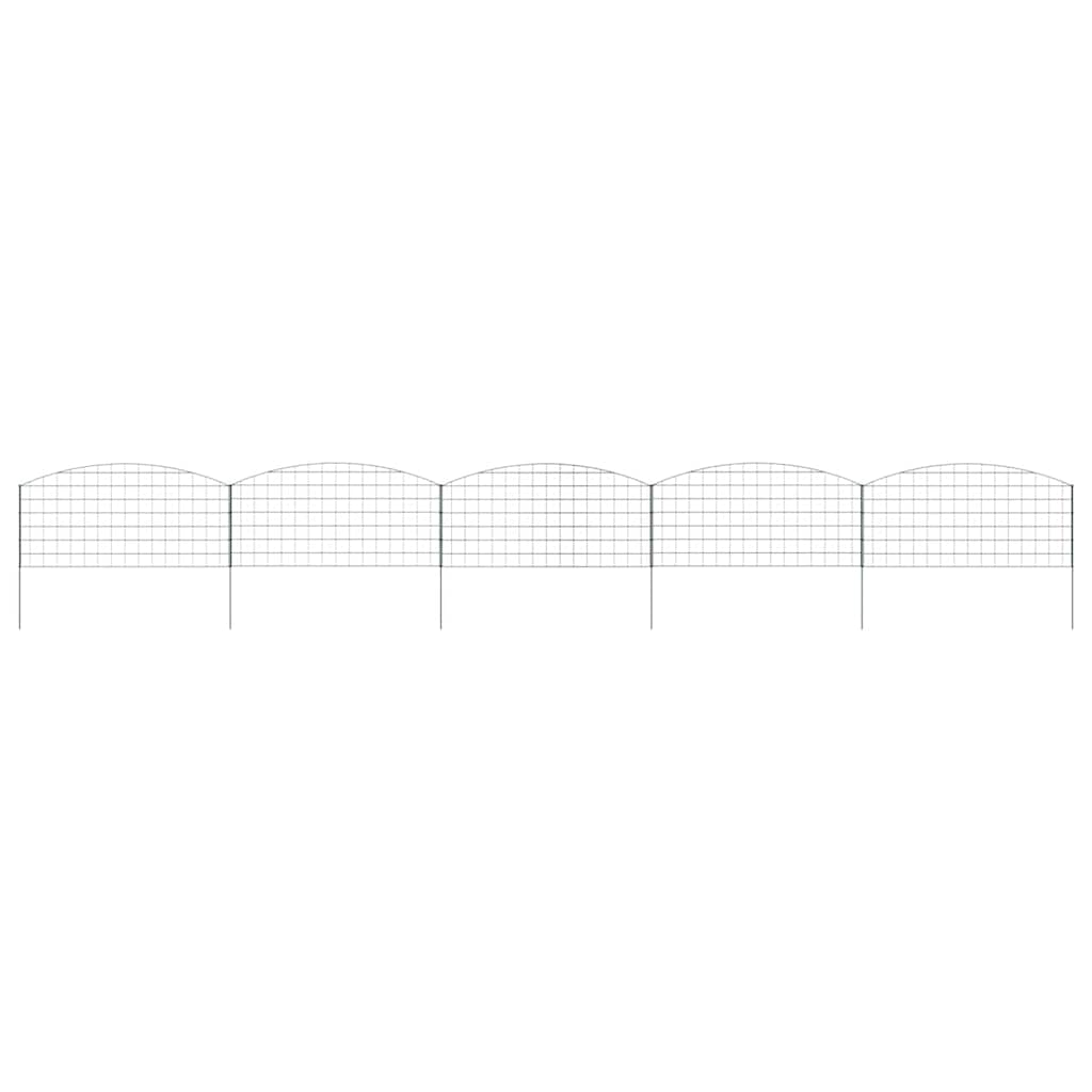 Set di Recinzione per Stagno 5 pcs Verde 100 x 50 cm Acciaio