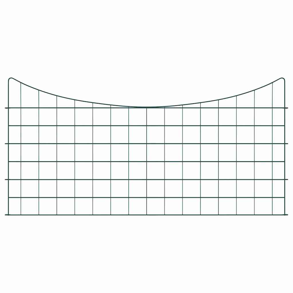 Set di Recinzione per Stagno 5 pcs Verde 100 x 50 cm Acciaio