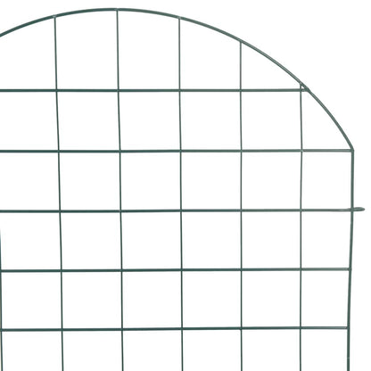Set di Recinzione per Stagno 8 pcs Verde 50 x 80 cm Acciaio