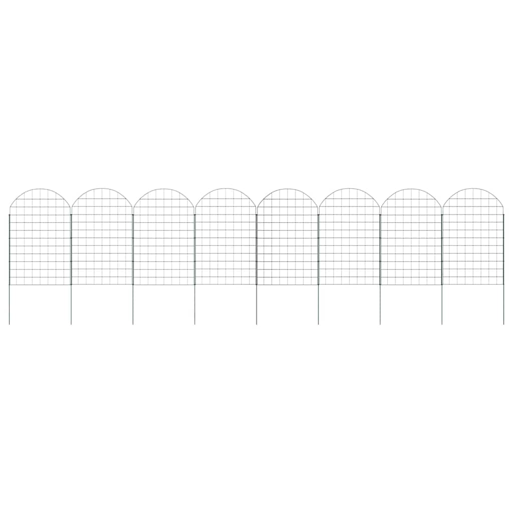Set di Recinzione per Stagno 8 pcs Verde 50 x 80 cm Acciaio